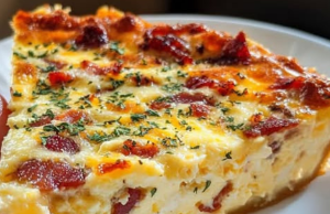 Bacon and Cheese Crustless Quiche