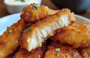 Air Fryer Honey Butter Garlic Chicken Tenders Recipe
