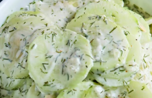 Sour Cream & Dill Cucumbers