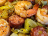 Fried Cabbage with Shrimp & Sausage