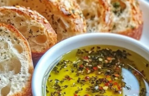 Olive Oil Dip with Warm Bread