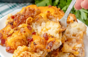 Crock Pot Chicken Tater Tot Casserole