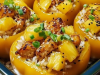 Teriyaki Pineapple Chicken & Rice Stuffed Peppers