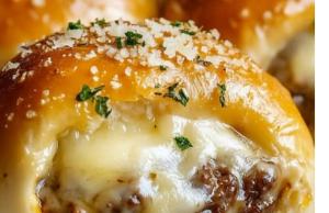 Garlic Parmesan Cheeseburger Bombs Recipe