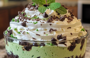 St. Patrick’s Day Brownie Trifle Recipe