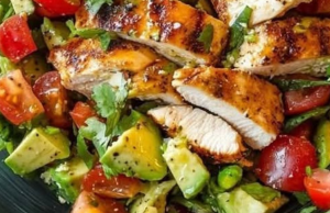 Grilled Chicken Avocado Salad Recipe
