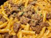 One-Pot Creamy Beef and Garlic Butter Pasta