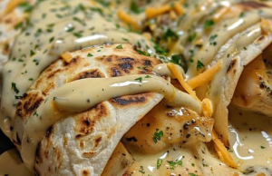 Creamy Chicken Tortilla Wraps