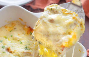 White Chicken Enchilada Casserole Recipe