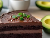Flaxseed Chocolate Avocado Cake