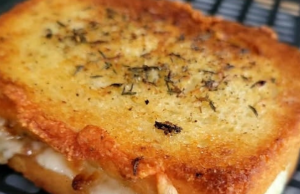 Air Fryer Grilled Ham & Cheese Sandwich