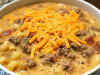 Macaroni Cheeseburger Soup