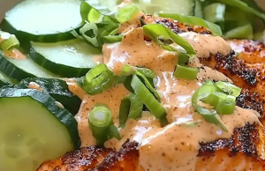 Spicy Salmon Rice Bowl Recipe