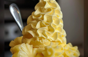 3-Ingredient Pineapple Ice Cream (5-Minute Recipe!)