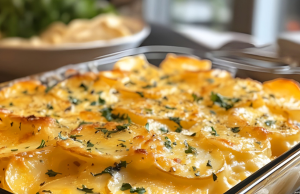 Cheesy Garlic Scalloped Potatoes Recipe