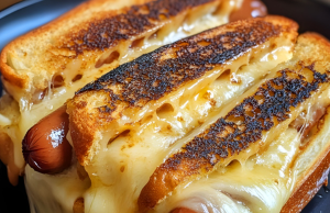Air Fryer Grilled Cheese Hot Dogs Recipe