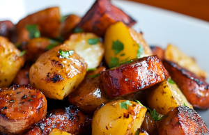Oven Roasted Smoked Sausage and Potatoes Recipe
