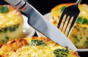 Spinach and Potato Frittata with Mozzarella