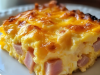 Ham & Cheese Egg Bake – Easy, Cheesy, and Perfect for Any Morning!