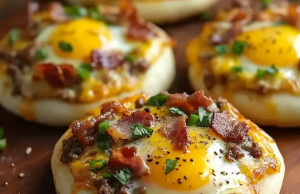 English Muffin Breakfast Pizza Recipe