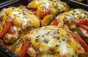 Cheesy Baked Fajita Chicken Recipe