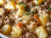 One-Pan Creamy Meat & Potato Skillet Recipe