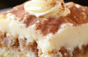 Cinnamon Roll Poke Cake