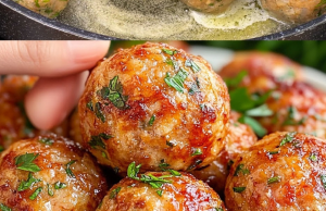 Honey Glazed Chicken Meatballs