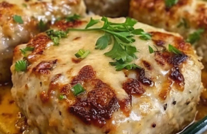 Garlic Parmesan Chicken Meatloaf