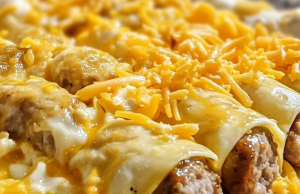 Sausage, Egg, and Cheese Breakfast Roll-Ups