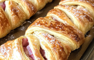 Rhubarb Cream Cheese Danish Twists (Bakery-Style at Home!)