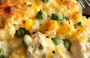 Easy Chicken Cobbler Dinner Casserole
