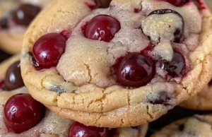 Maraschino Cherry Chocolate Chip Cookies