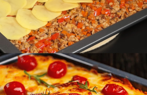 Italian-Inspired Layered Egg, Meat & Potato Bake