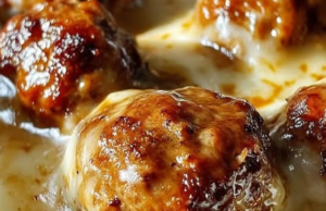 Crock Pot French Onion Meatballs