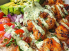 Zesty Shrimp & Avocado Rice Bowls with Cilantro Lime Sauce