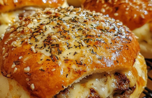 Garlic Parmesan Cheeseburger Bombs