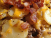 Quick and Easy Cheesy Bacon Potato Hamburger Casserole