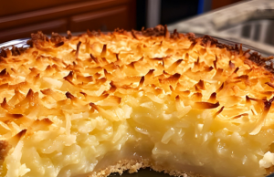Crustless Coconut Pie