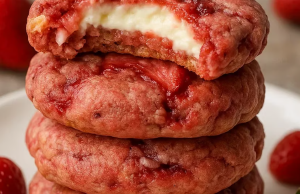 Strawberry Cheesecake Cookies
