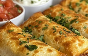Beef and Cheese Chimichangas