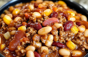Slow Cooker Cowboy Beans
