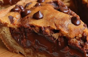 Nutella-Stuffed Cookie Pie