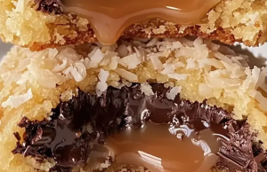 Stuffed Samoa Cookies