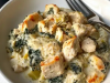 High-Protein Spinach and Artichoke Chicken Casserole