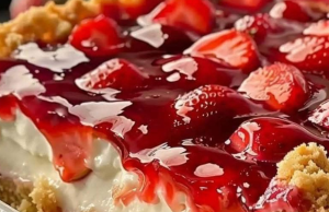 Strawberry Cheesecake Dump Cake