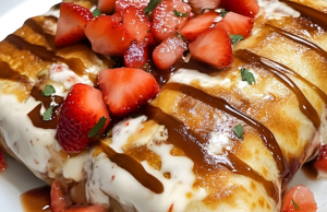 Strawberry Cheesecake Chimichangas