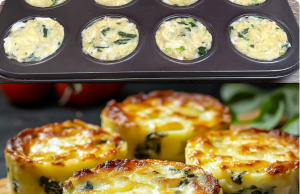 Easy and Incredibly Delicious Potato & Spinach Muffins