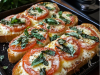 Tomato Basil Garlic Bread