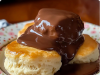 Chocolate Gravy and Biscuits